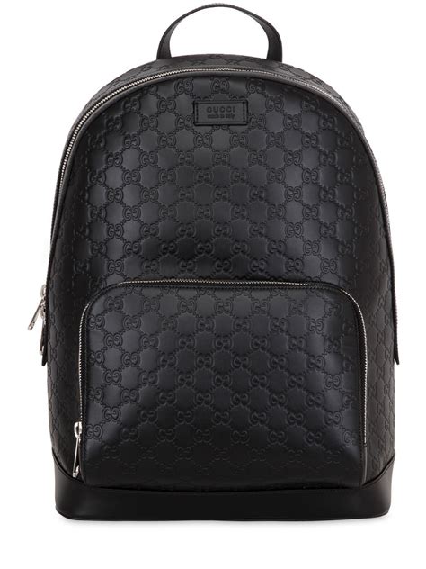 gucci leather backpack men|Gucci backpack price.